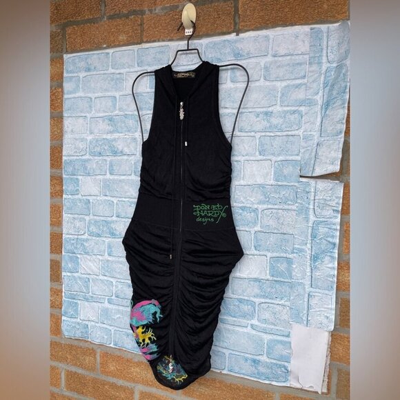 ED HARDY HOODIE DRESS SIZE SMALL - Picture 3 of 16